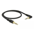 85564 - Jack cable 3.5 mm 3 pin plug &gt; angled plug 0.5 m black