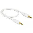 83743 - Jack cable 3.5 mm 3 pin plug &gt;plug 0.5 m white
