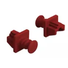 86510 - Dust cover for RJ45 socket 10 pieces red