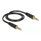 83434 - Jack cable 3.5 mm 4 pin plug to plug 0.5 m black