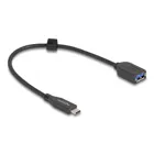 60567 - USB 10 Gbps Kabel USB Type-C Stecker zu Typ-A Buchse 25 cm koaxial