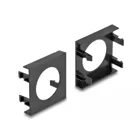 81402 - Easy 45 Module cover plate hole cut-out 30.2 mm, 45 x 45 mm 5 pieces black