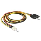83879 - Power cable SATA 15 pin socket &gt;4 pin floppy plug 60 cm