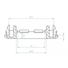 81315 - Easy 45 Module support for device installation channel 85 x 80 mm