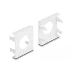 81395 - Easy 45 Module cover plate hole cut-out D-type, 45 x 45 mm 5 pieces white