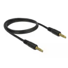 85696 - Jack cable 3.5 mm 5 pin plug to plug 1 m black