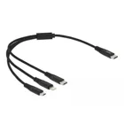 87148 - USB Ladekabel 3 in 1 USB Type-C zu Lightning / Micro USB / USB Type-C
