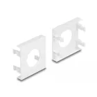 81394 - Easy 45 Module cover 24 mm hole cut-out, 45 x 45 mm 5 pieces white