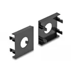 81403 - Easy 45 Module cover 19.2 mm hole cut-out, 45 x 45 mm 5 pieces black