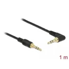 85566 - Jack cable 3.5 mm 3 pin plug &gt; angled plug 1 m black