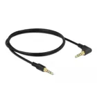 85610 - Jack cable 3.5 mm 4 pin plug &gt; angled plug 1 m black