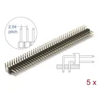 66703 - Male connector 40 pin, pitch 2.54 mm, 2-row, angled, 5 pieces