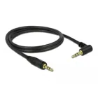 83754 - Jack cable 3.5 mm 3 pin plug &gt; angled plug 1 m black