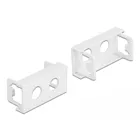 81373 - Easy 45 module cover hole cut-out 2 x M10, 45 x 22.5 mm 10 pieces white