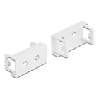 81369 - Easy 45 Module cover plate hole cut-out 2 x M6, 45 x 22.5 mm 10 pieces white