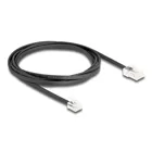 88036 - Telephone cable RJ45 plug to RJ11 plug black 2 m
