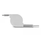85844 - USB Type-C 3 in 1 retractable charging cable for Lightning / Micro USB / USB Type