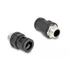 60453 - Hose fitting with external brass thread M16 black 2 pieces