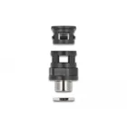 60453 - Hose fitting with external brass thread M16 black 2 pieces