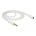 85579 - Jack extension cable 3.5 mm 3 pin plug to socket 2 m white