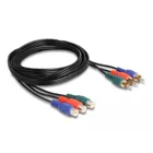 85390 - Cinch RGB extension cable 3 x plug to 3 x socket 1 m