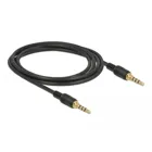 85598 - Jack cable 3.5 mm 4 pin plug &gt;plug 2 m black