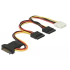 60171 - Power cable SATA 15 pin male &gt;3 x SATA female + 1 x Molex 4 pin female