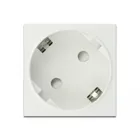 81425 - Easy 45 Socket outlet with earthing contact 45° arrangement, extendable 45 x 45 mm