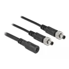 86571 - DC distribution cable 5.5 x 2.1 mm 1 x socket to 2 x plug screwable