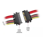 84361 - Extension cable SATA 6 Gb/s 22 pin male &gt;SATA 22 pin female (5 V + 12 V) 50 cm