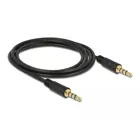 83436 - Jack cable 3.5 mm 4 pin plug to plug 2 m black