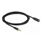 84667 - Jack extension cable 3.5 mm 4 pin male to female 2 m black