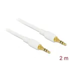 85550 - Jack cable 3.5 mm 3 pin plug &gt;plug 2 m white