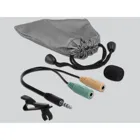 66279 - Tie lavalier microphone omnidirectional with clip 3.5 mm jack plug