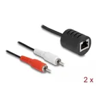 87857 - Stereo audio extender RJ45 socket to 2 x Cinch plug Cat.5 up to 50 m set
