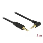83758 - Jack cable 3.5 mm 3 pin plug &gt; angled plug 3 m black