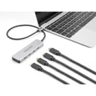 64231 - USB 10 Gbps USB Type-C hub with 4 x USB Type-C socket with 35 cm connector