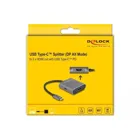 87805 - USB Type-C Splitter (DP Alt Mode) zu 2 x HDMI MST mit USB Type-C PD