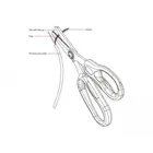 90554 - Glass fibre scissors for aramid fibres