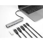 64232 - 6 Port USB Hub mit 4 x USB Typ-A Buchse und 2 x USB Type-C Buchse