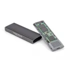 42019 - Ext. USB Type-C Combo Gehäuse für M.2 NVMe PCIe oder SATA SSD - werkzeugfrei