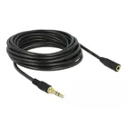 85590 - Jack extension cable 3.5 mm 3 pin male to female 5 m black