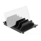 18366 - Device stand for 6 tablets or smartphones black