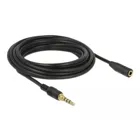 85635 - Jack extension cable 3.5 mm 4 pin male to female 5 m black