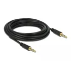 83438 - Jack cable 3.5 mm 4 pin plug to plug 5 m black