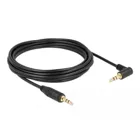 83760 - Jack cable 3.5 mm 3 pin plug to angled plug 5 m black