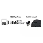 12493 - Ergonomic optical 5-button mouse 2.4 GHz wireless