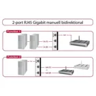 87673 - Switch RJ45 10 Gbps 2 port manual bidirectional