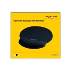 12559 - Ergonomic mouse pad with palm rest black 252 x 227 mm