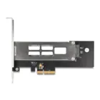 47028 - Wechselrahmen PCI Express Karte für 1 x M.2 NMVe SSD - Low Profile Formfaktor